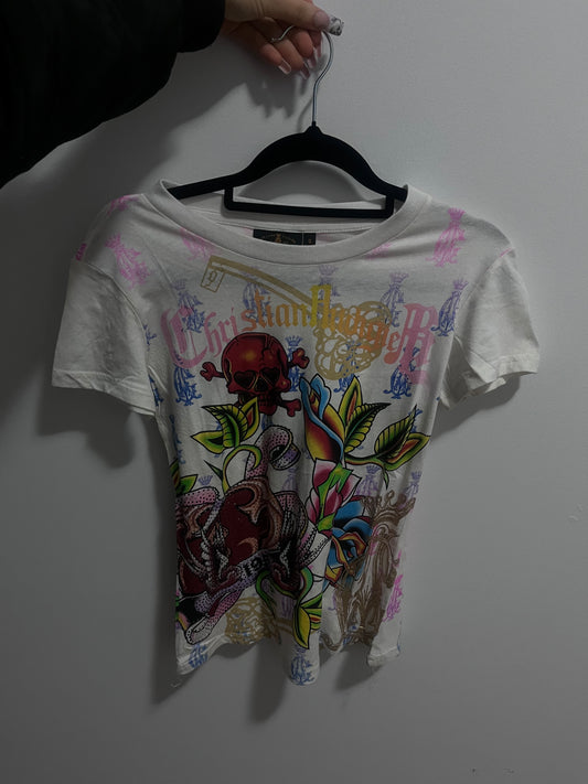 christian audigier vintage tee