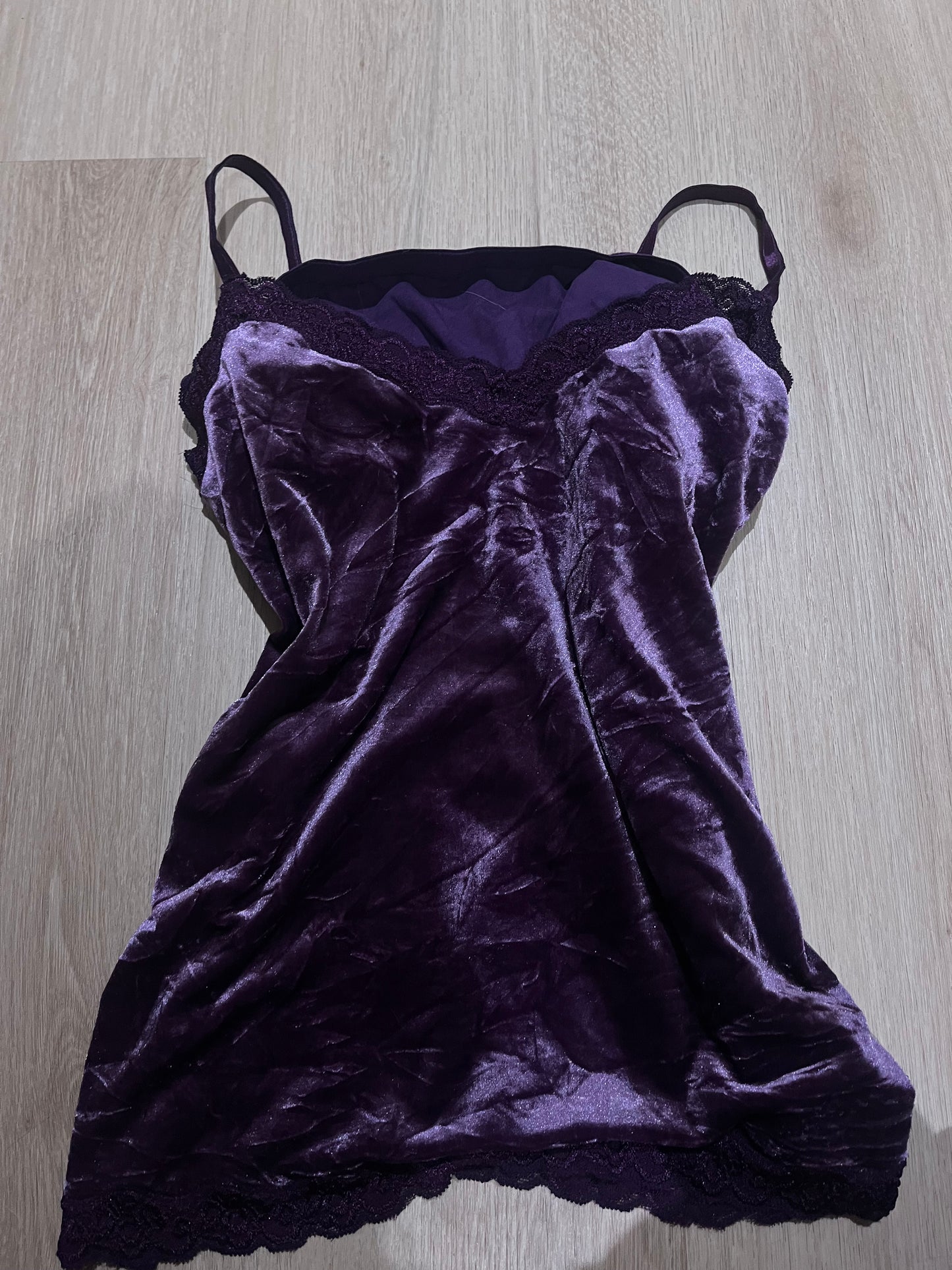 purple scrunch top