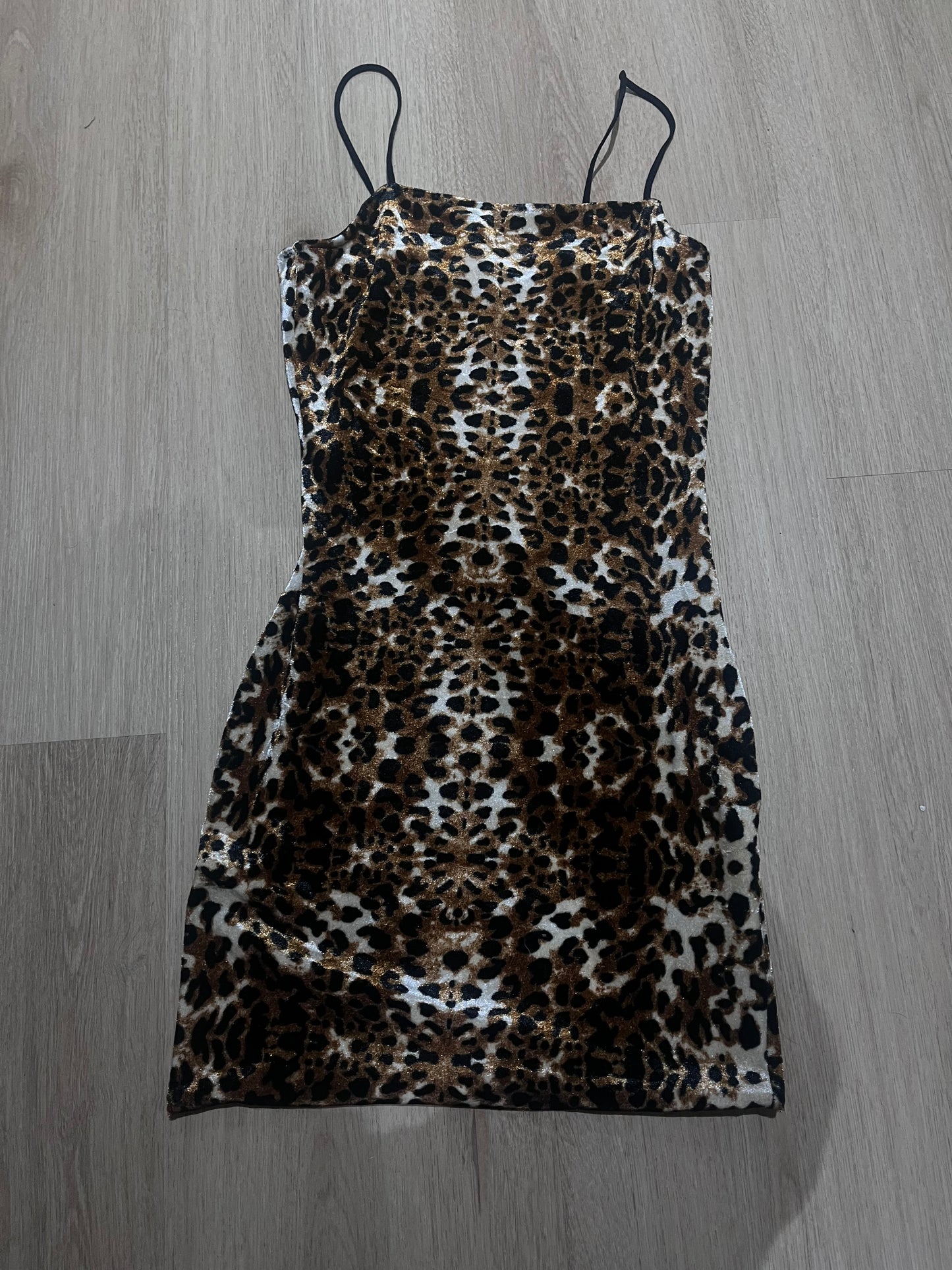 leopard print MINI dress