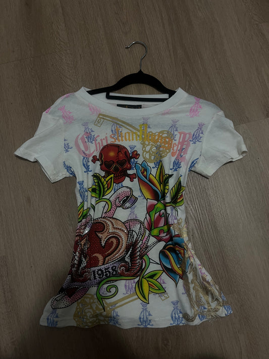 christian audigier vintage tee