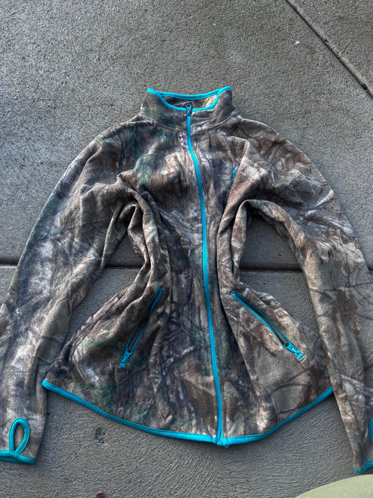 blue realtree zip up