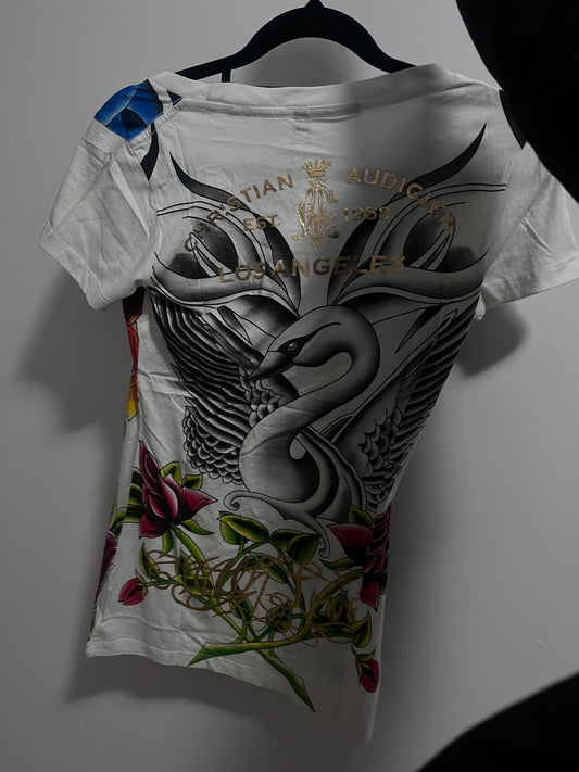 Christian audigier shirt with tags