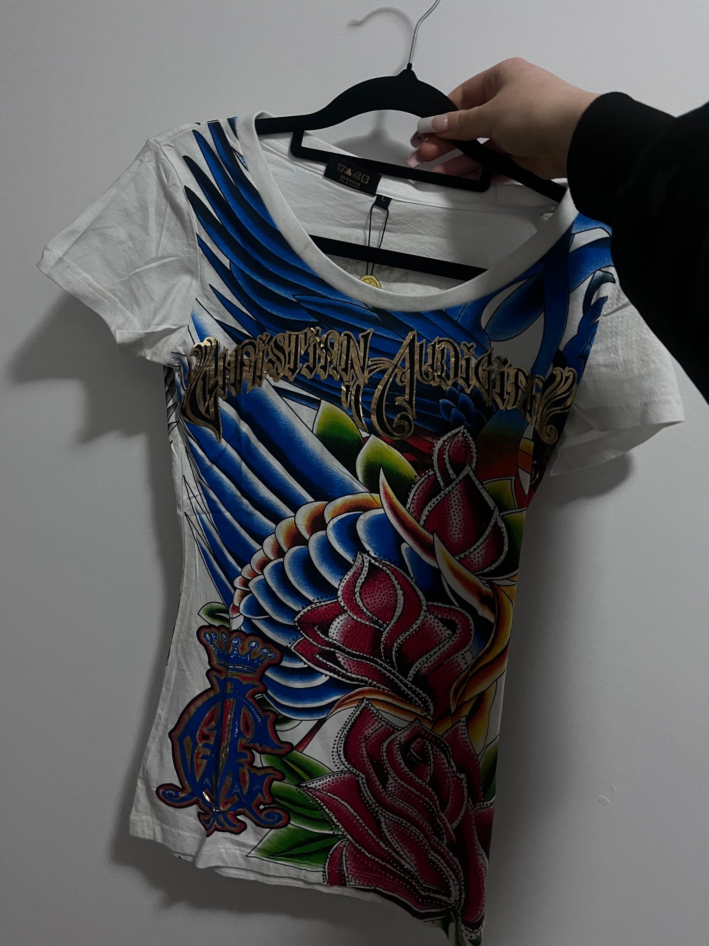 Christian audigier shirt with tags