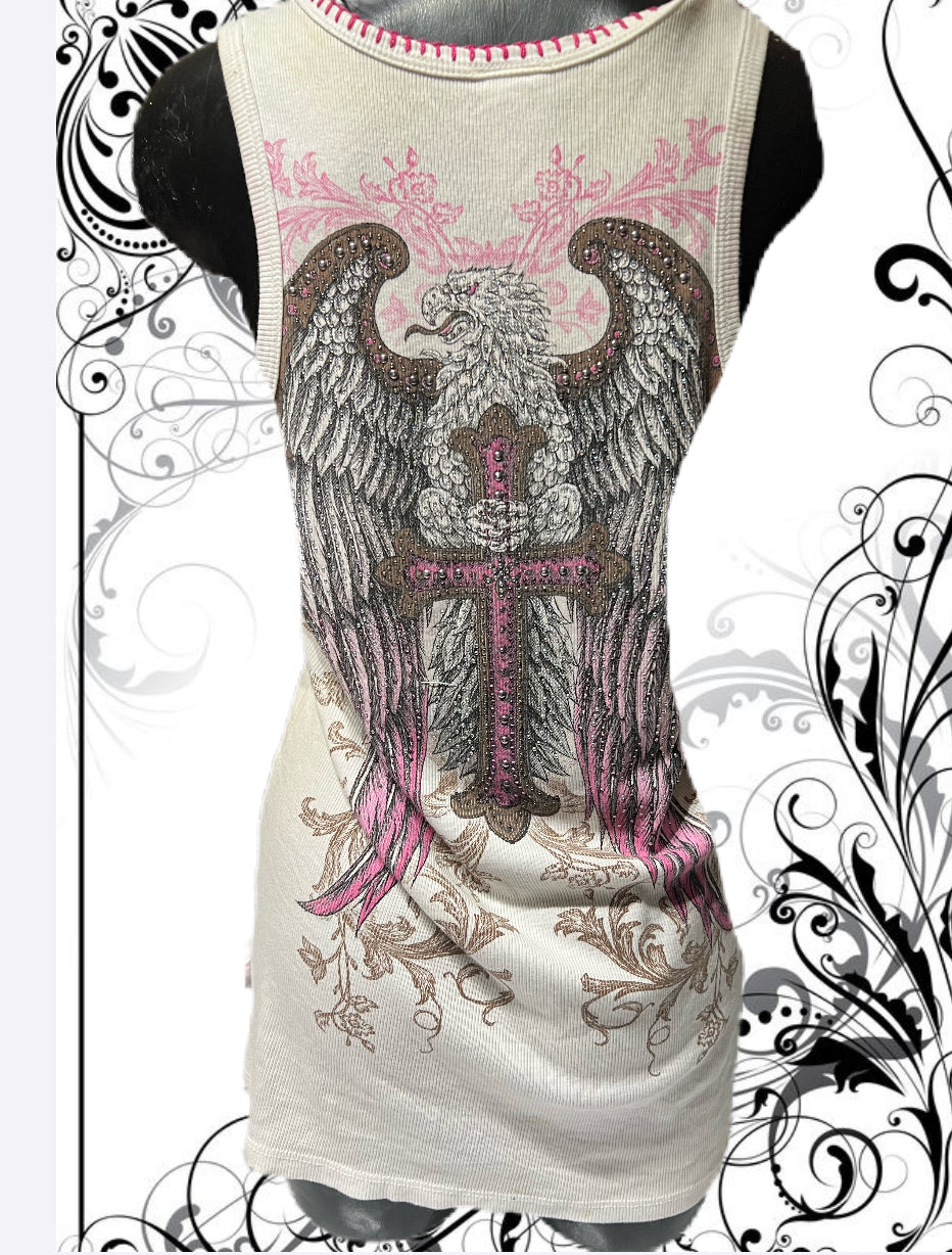 cross mini dress